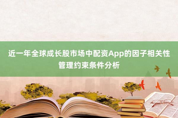 近一年全球成长股市场中配资App的因子相关性管理约束条件分析