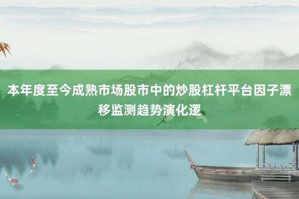 本年度至今成熟市场股市中的炒股杠杆平台因子漂移监测趋势演化逻